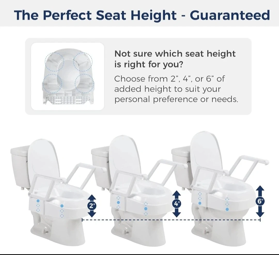 BNIB Drive Medical PreserveTech Universal Raised Toilet Seat - photo 4