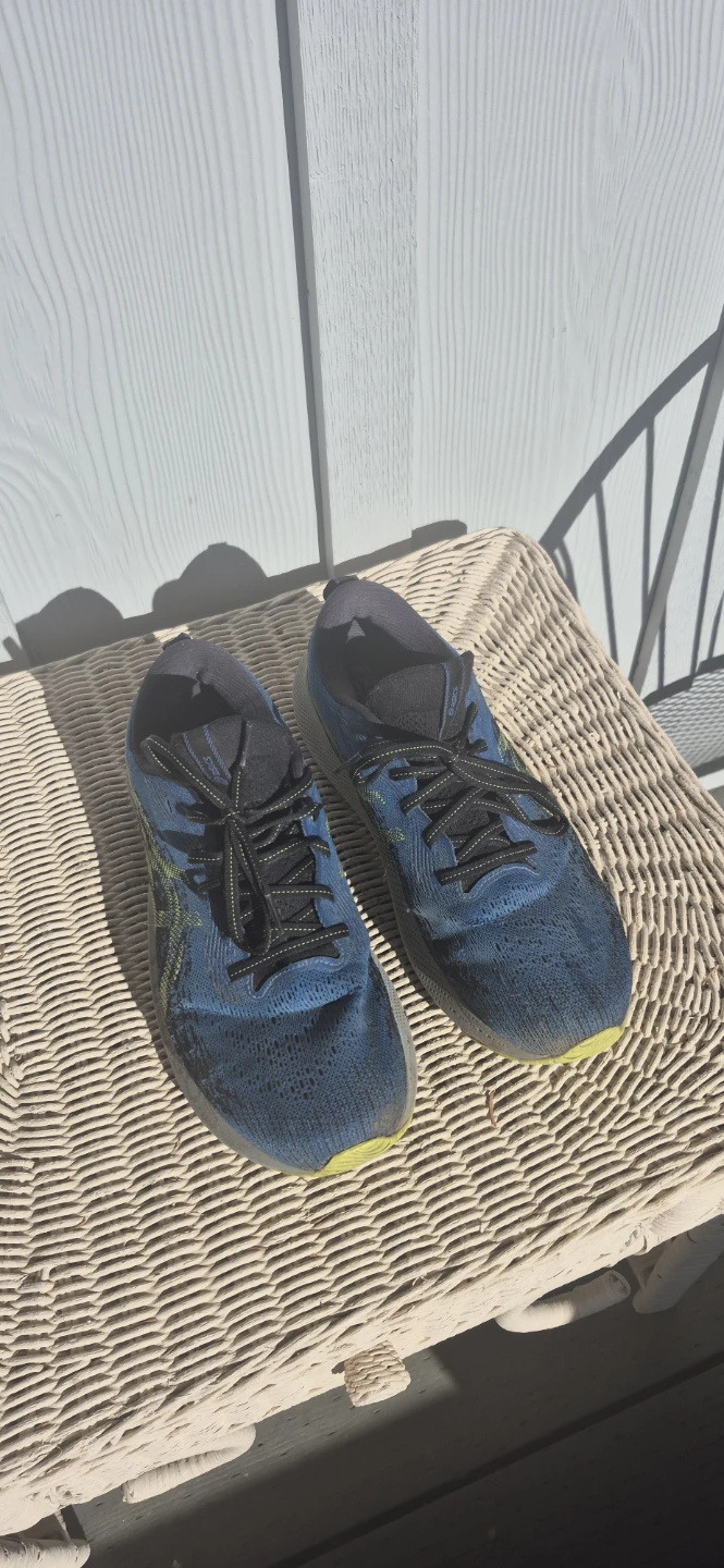 ASICS Blue and Yellow Running Shoes - photo 2
