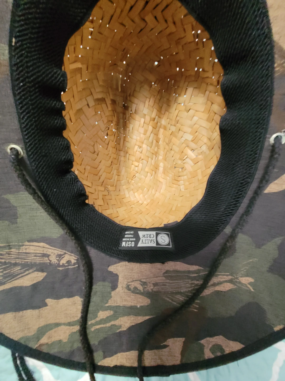 Salty Crew Straw Hat - Camo Trim ⚽️ - photo 3