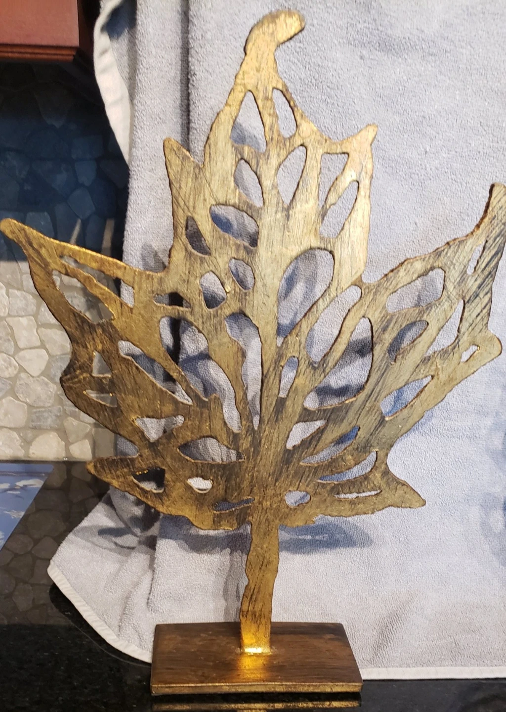 Hand-Forged Metal Leaf Sculptures.Both for $60 - photo 4