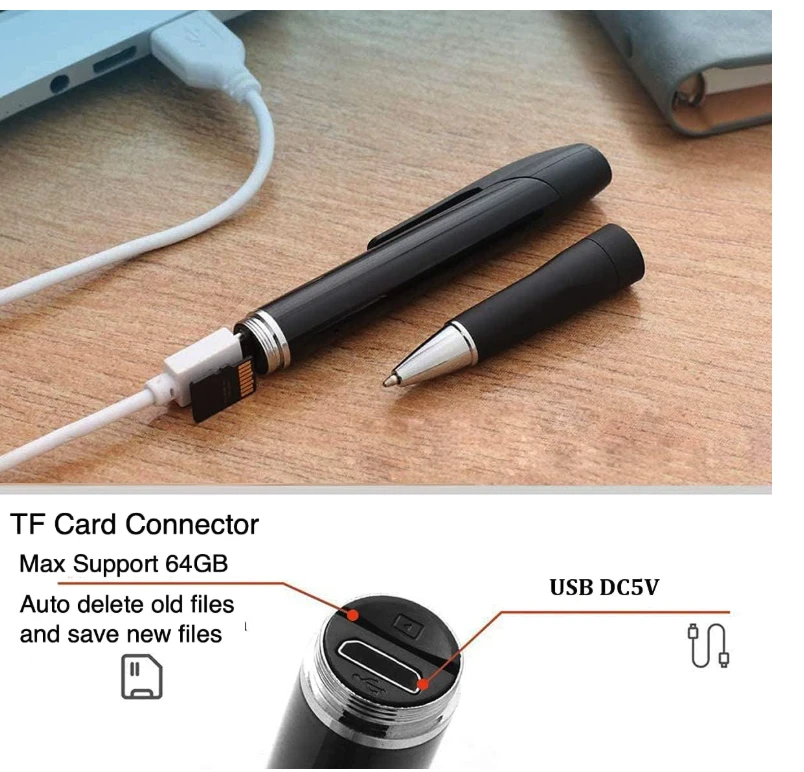 Spy Pen Camera 1080P HD Video Recorder with 32GB TF Card - photo 5