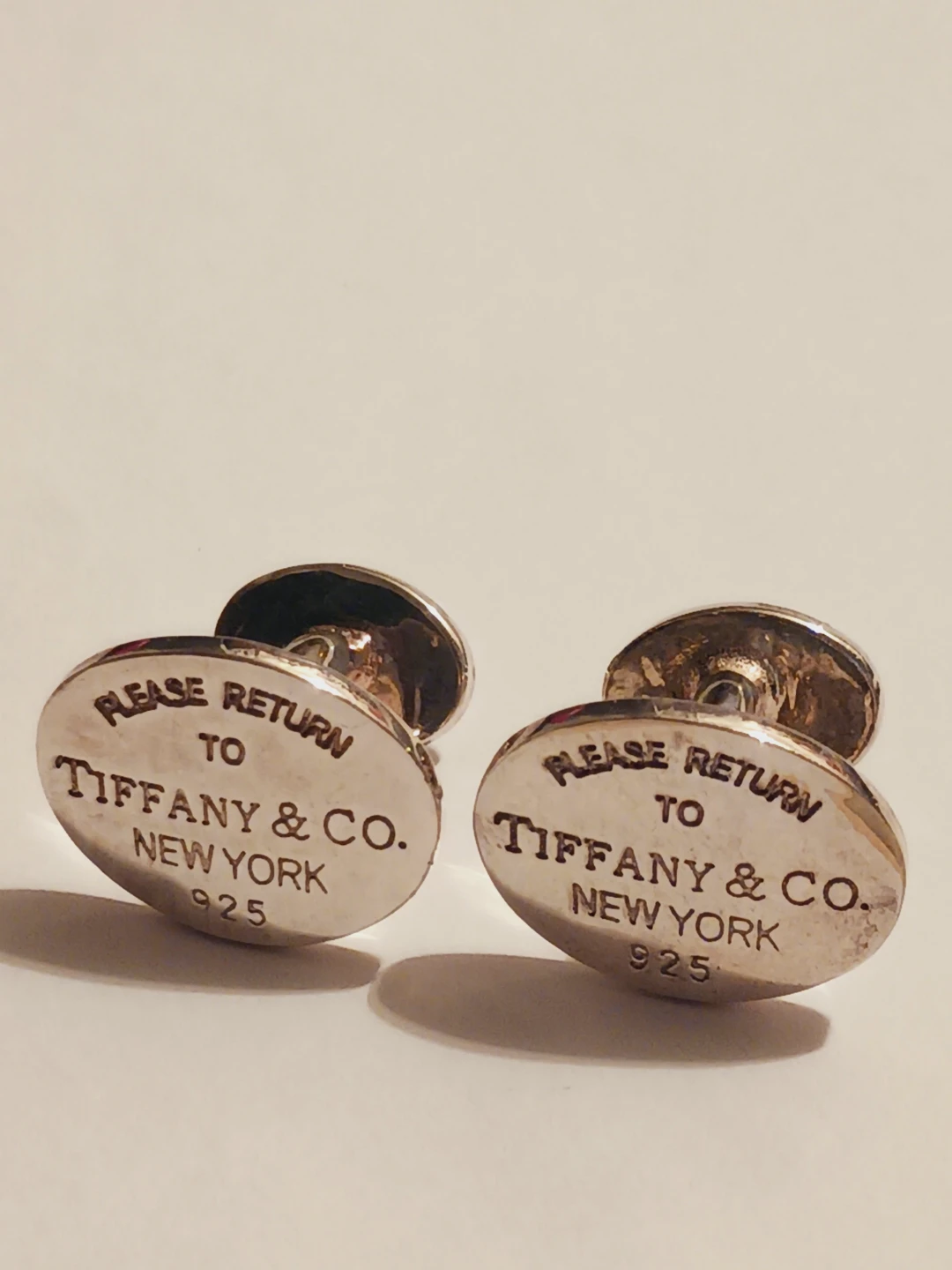 Tiffany & Co. 925 Please Return to Tiffany Oval Cufflinks - photo 3