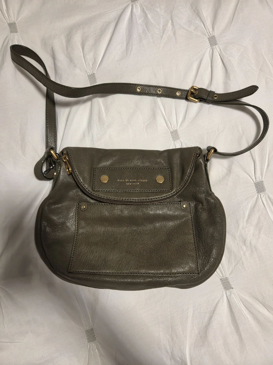 Marc by Marc Jacobs Olive green/khaki Leather Vintage Crossbody