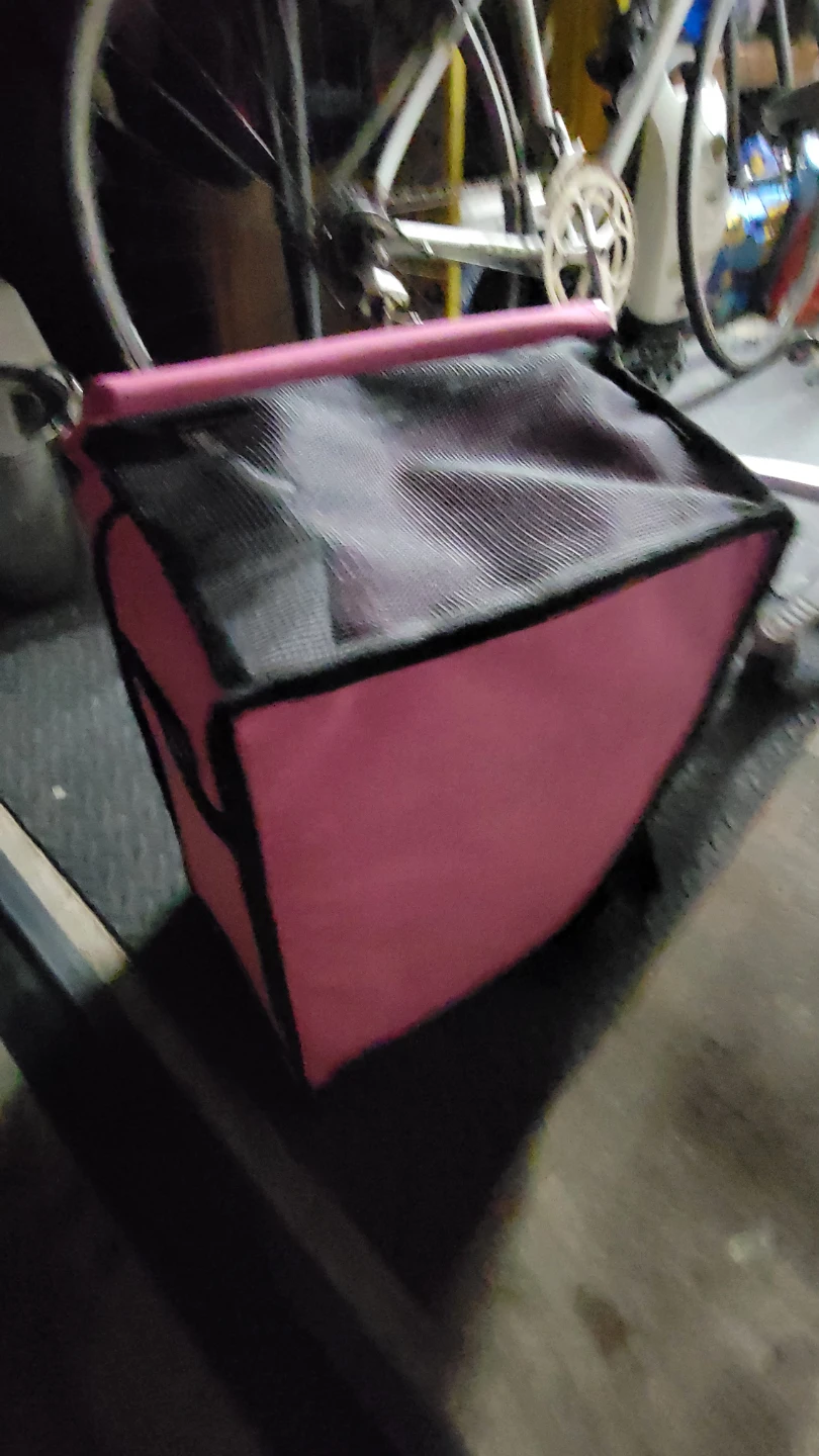 Pink Pet Carrier Basket - photo 4