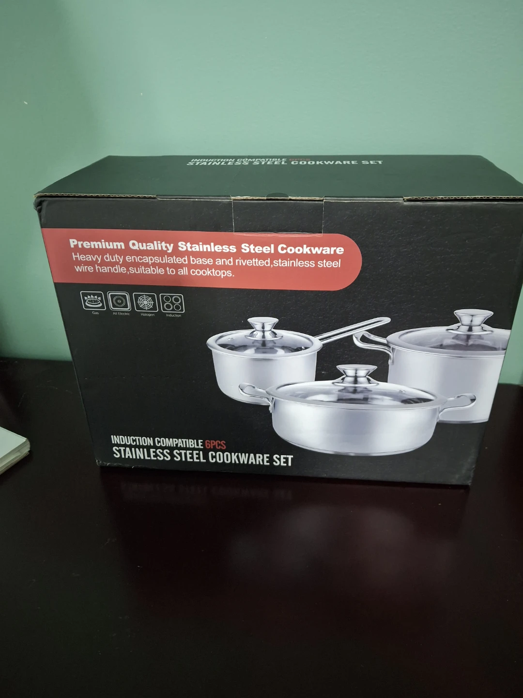 6 Piece Stainless Steel Cookware Set