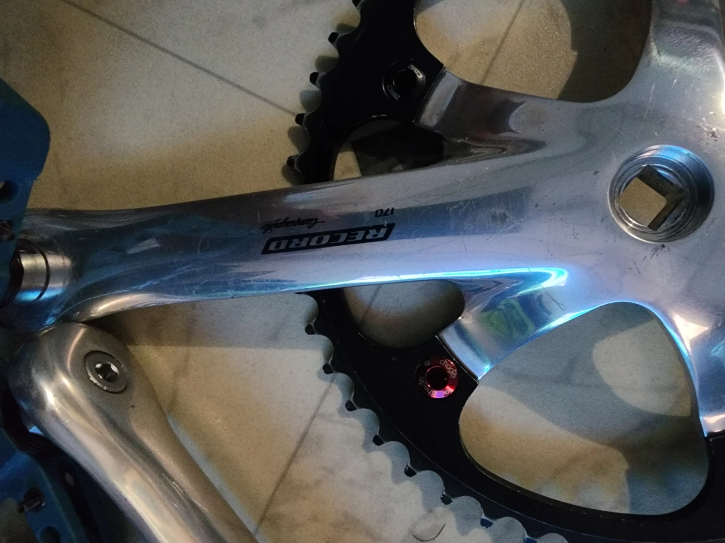 Shimano Dura-Ace Crankset with Campagnolo Record Crank Arms - photo 5
