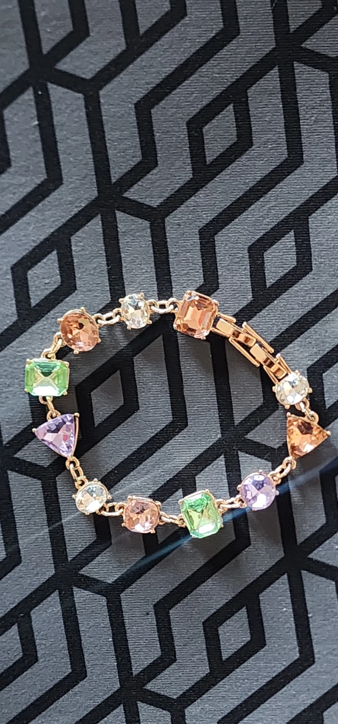 Multi-gemstone Link Bracelet