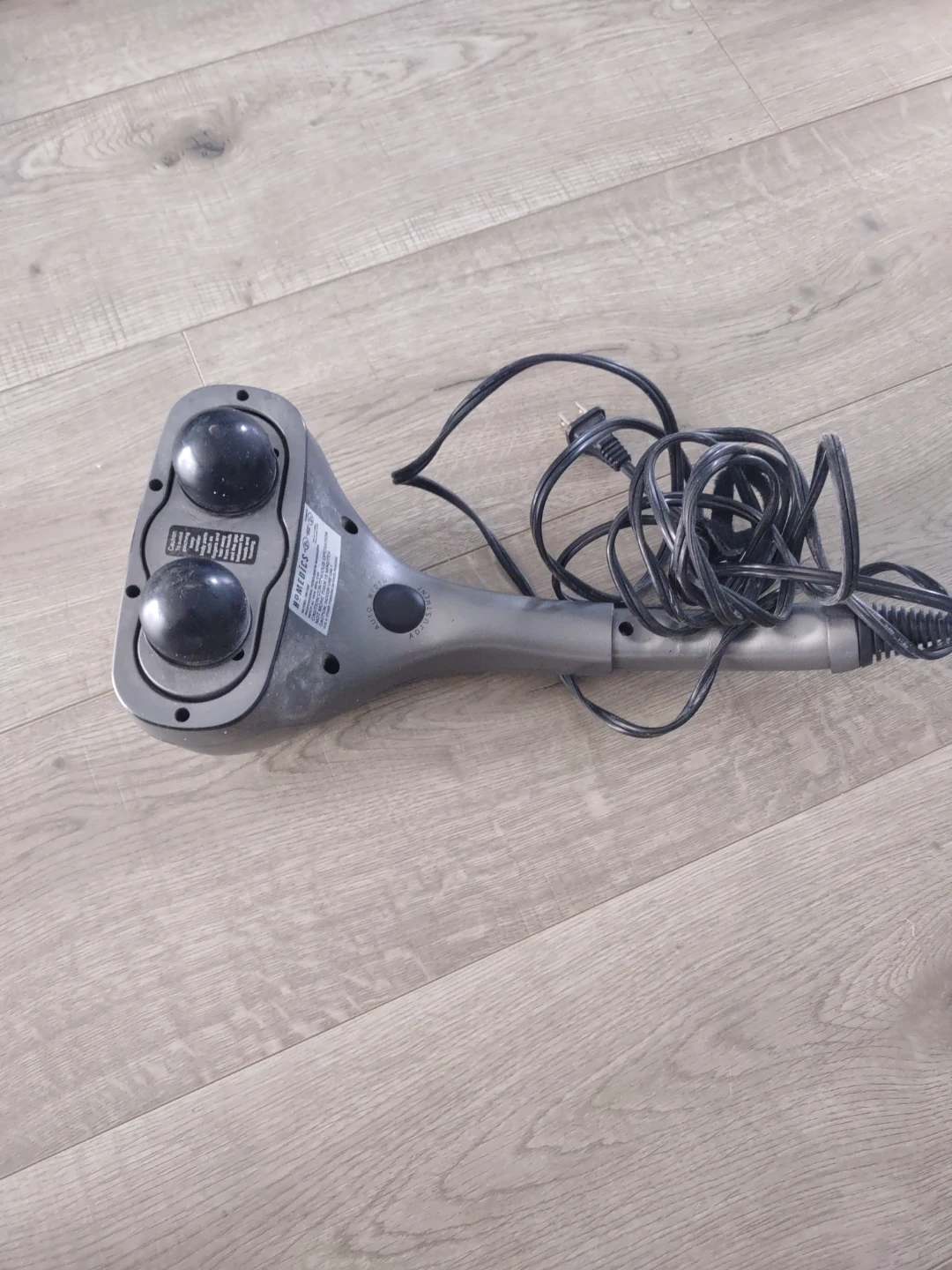 Silver Handheld Massager