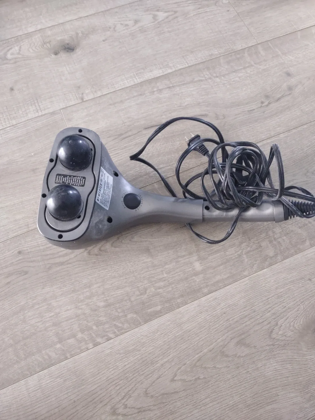 Silver Handheld Massager