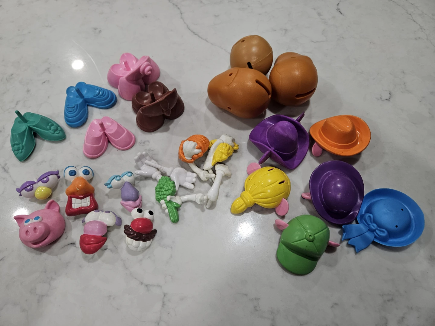 Mr. Potato Head Mini Parts and Accessories Lot
