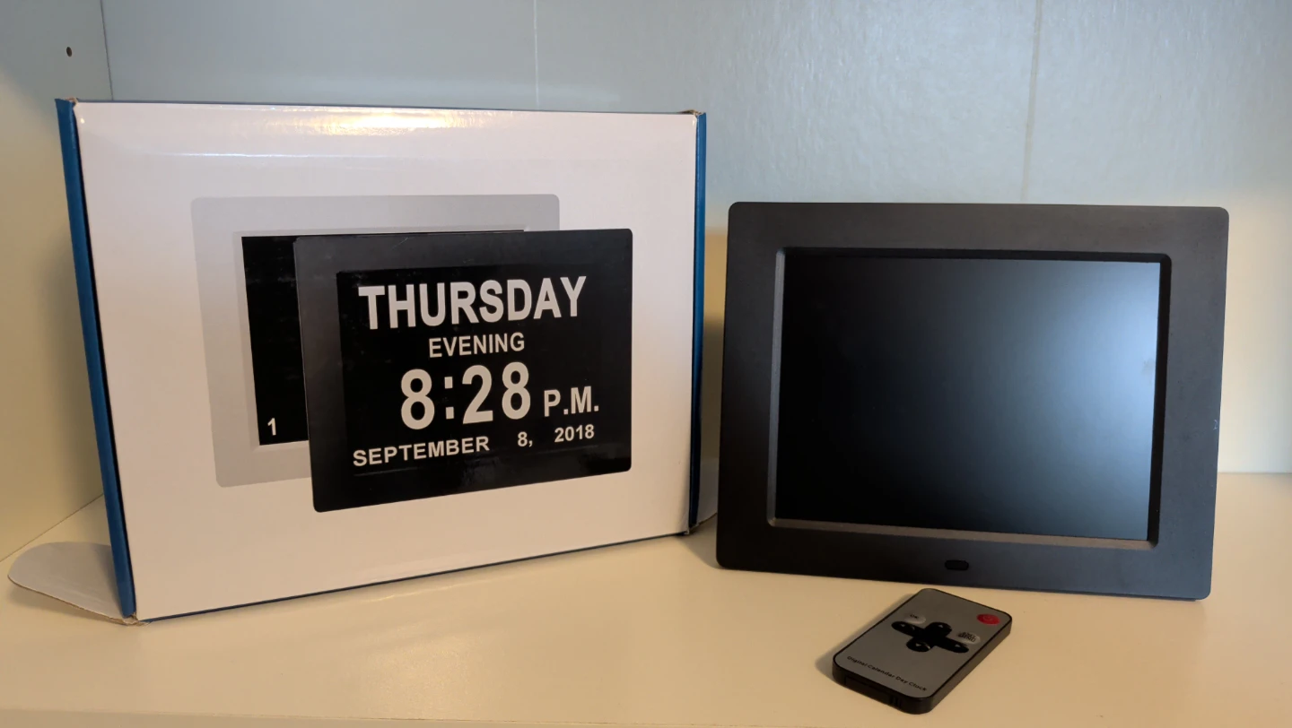 Digital Day Calendar Clock with Remote