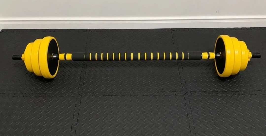 Adjustable Dumbbell Set with 4 x 1.5kg Plates - Yellow - photo 3