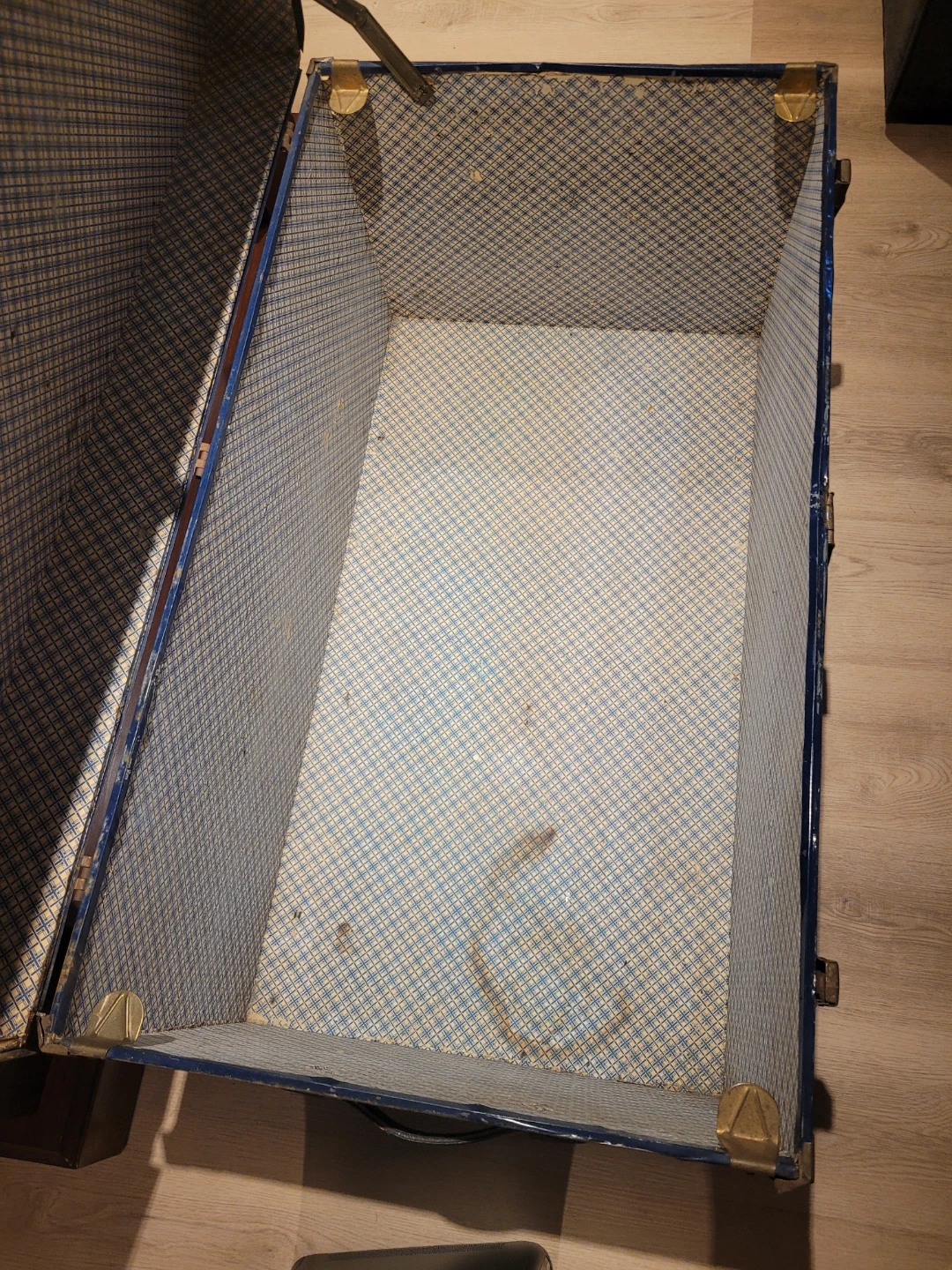 Vintage Blue Travel Trunk - photo 3