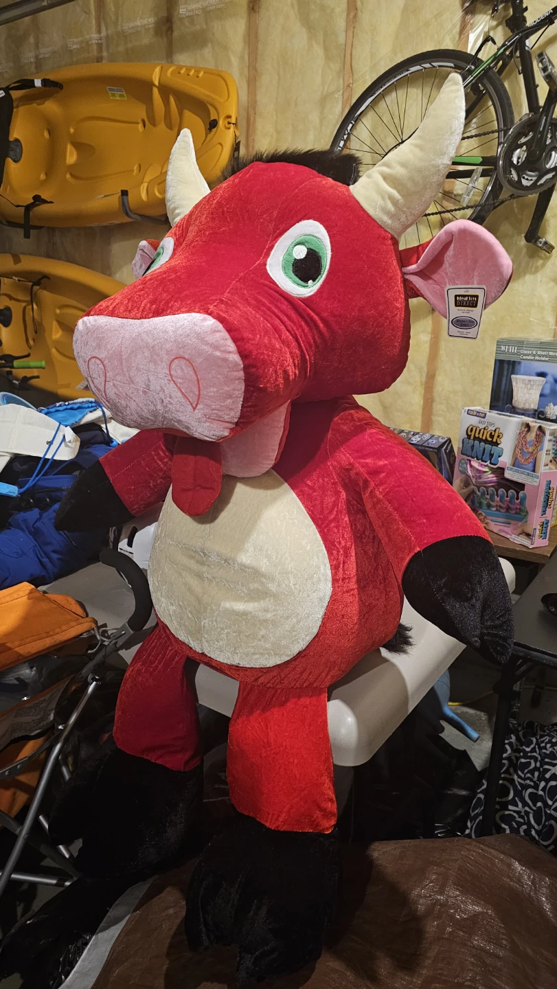 Red Cow Plush from Stampede games