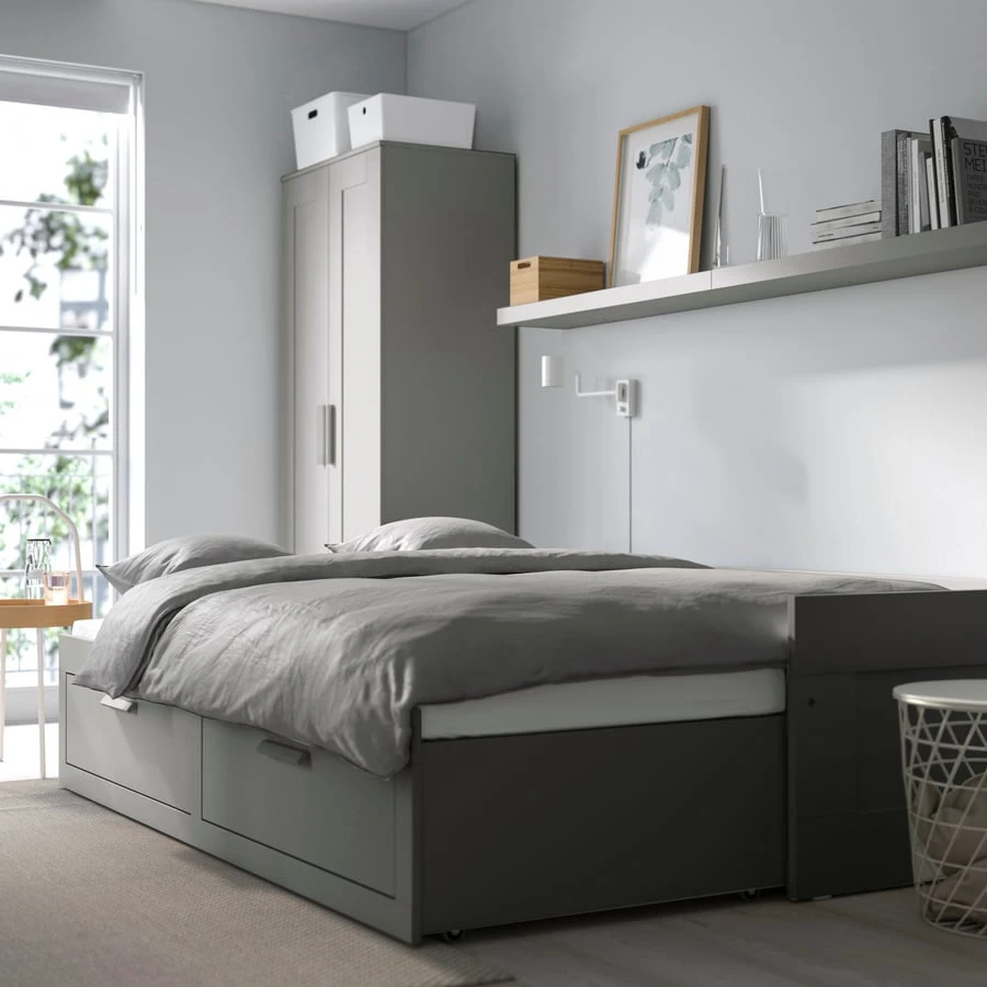 Grey Storage day  Bed Frame with Drawers - photo 2