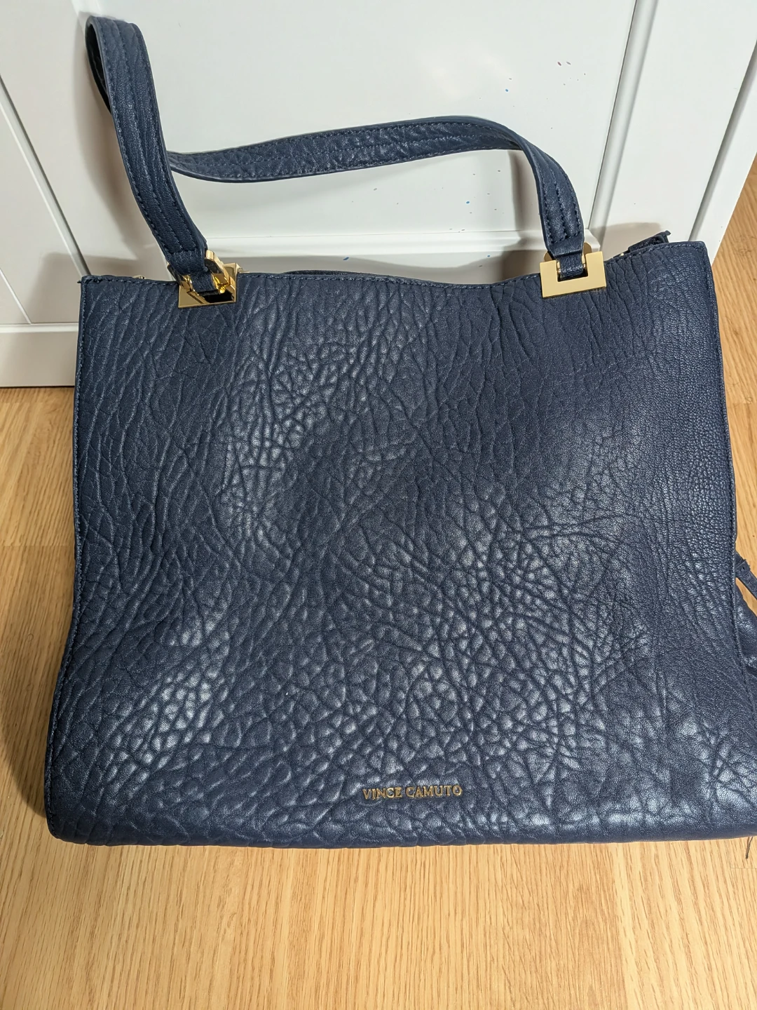 Vince camuto tote bag navy blue