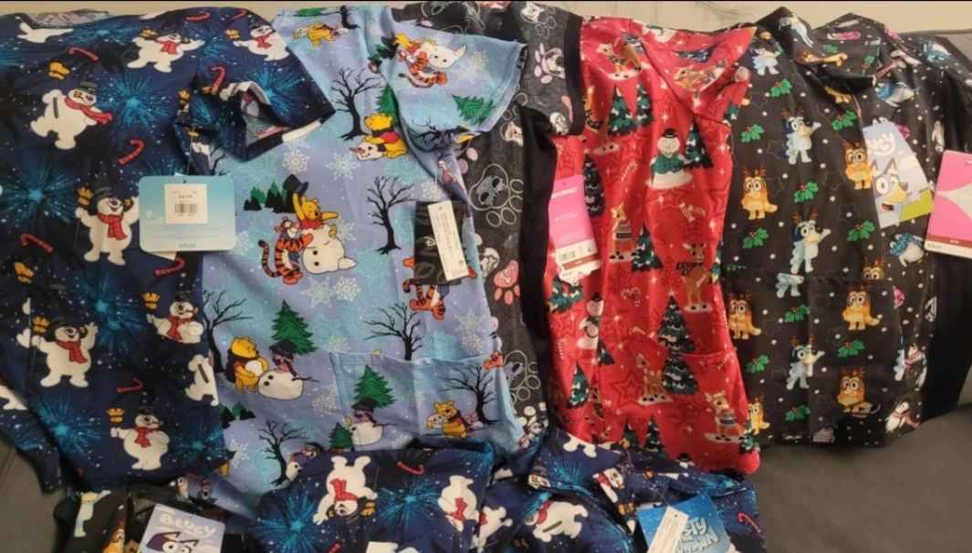 Brand new Scrubstar Women's Holiday Scrub Tops
