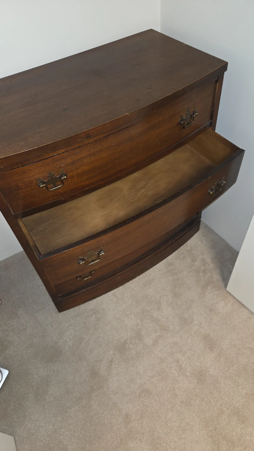 Vintage Wooden Dresser with 4 Drawers