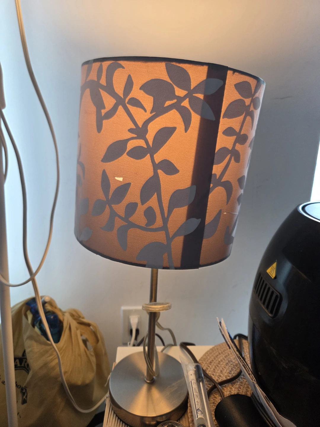 Table Lamp with Floral Shade