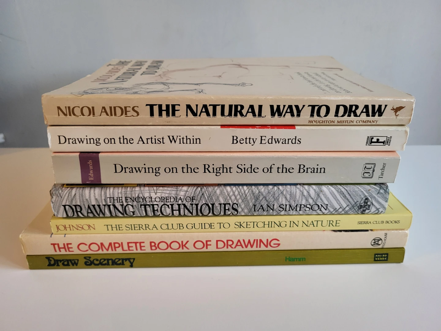 Collection of 7 Drawing Technique Books