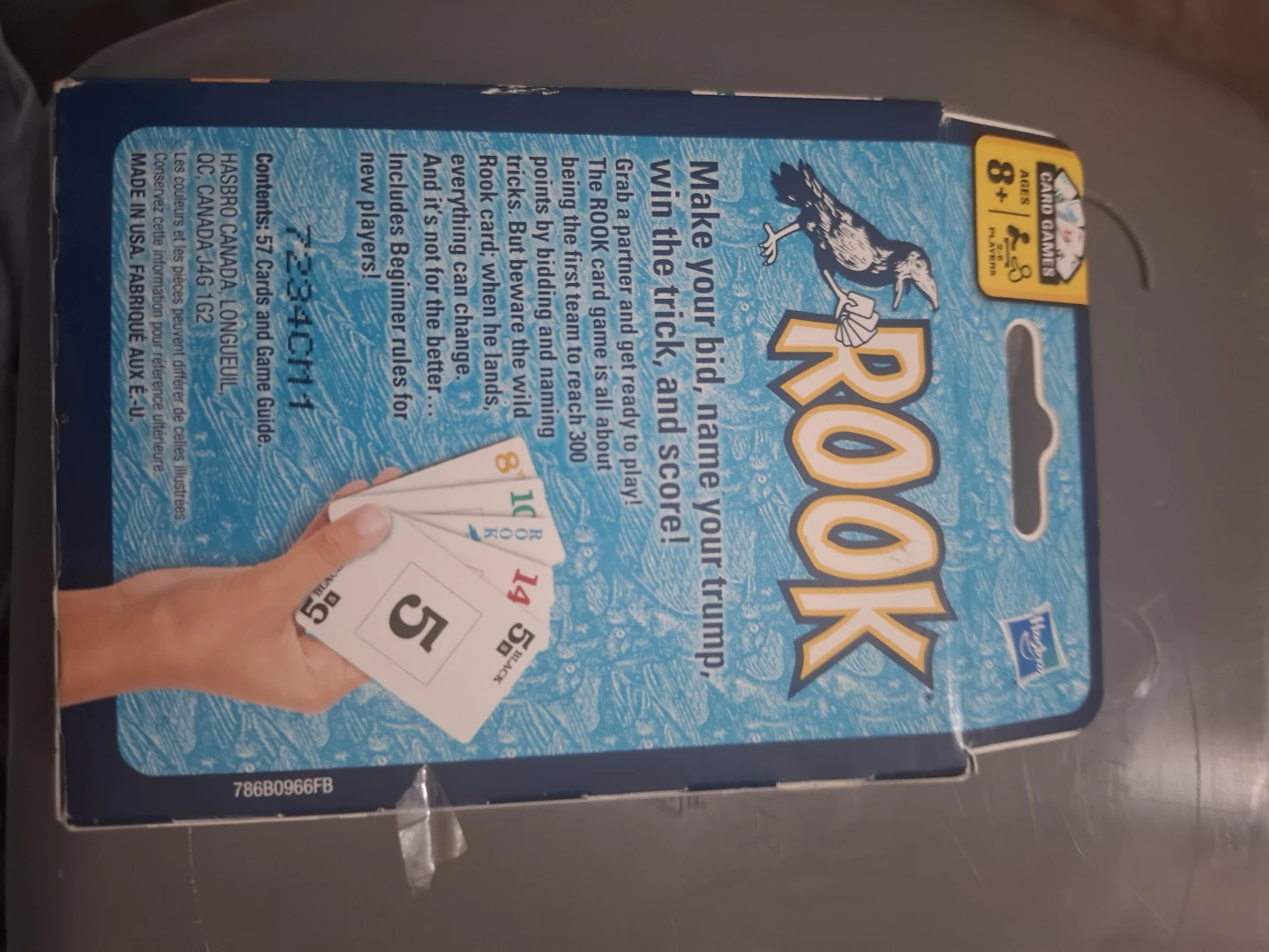 Rook Card Game by Hasbro,and Qwixx fast family dice game. - photo 2