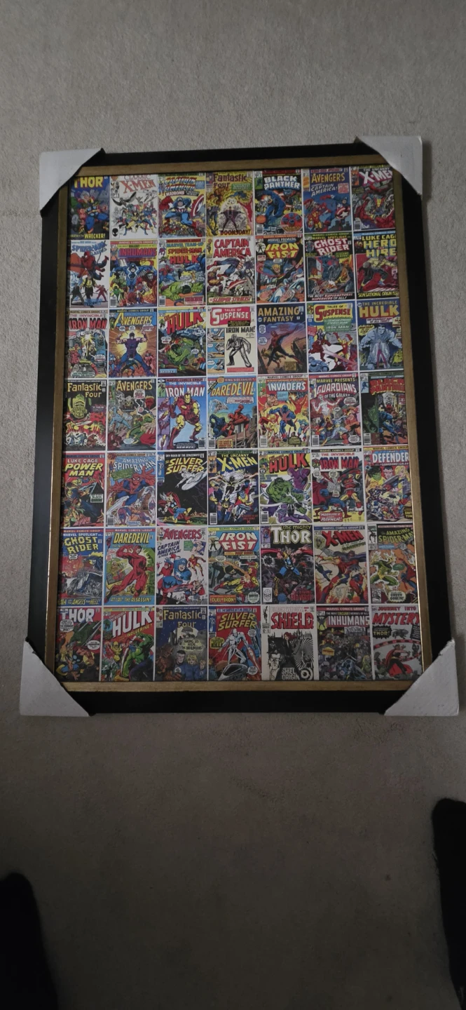 Framed Marvel Comics Collage - photo 2