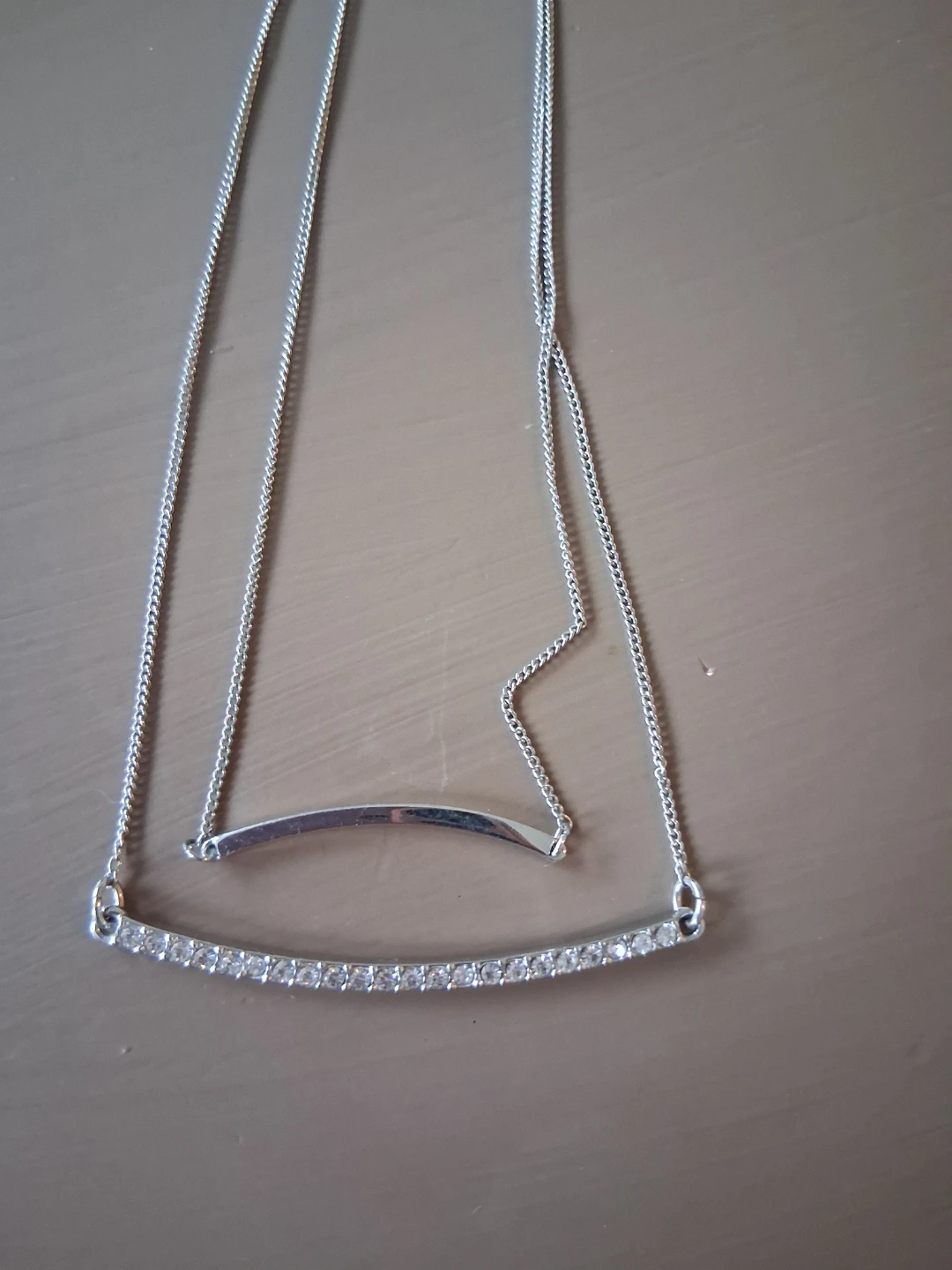 Banana Republic double layer bar necklace - photo 4