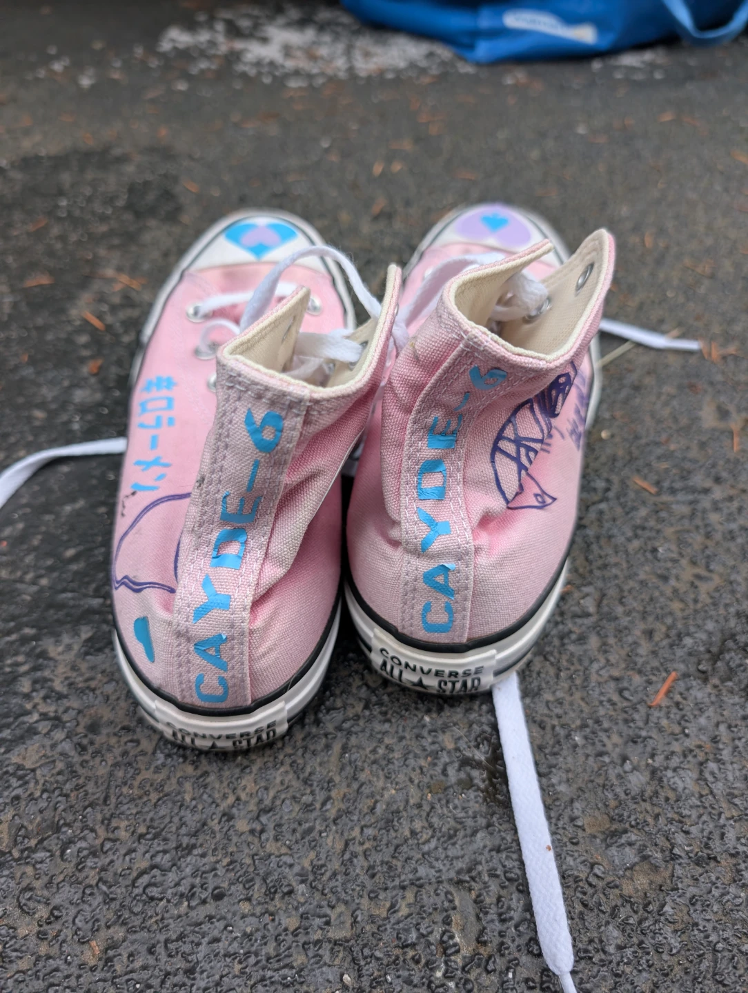 Destiny 2 themed Cayde-6 Pink Converse Shoes - photo 3