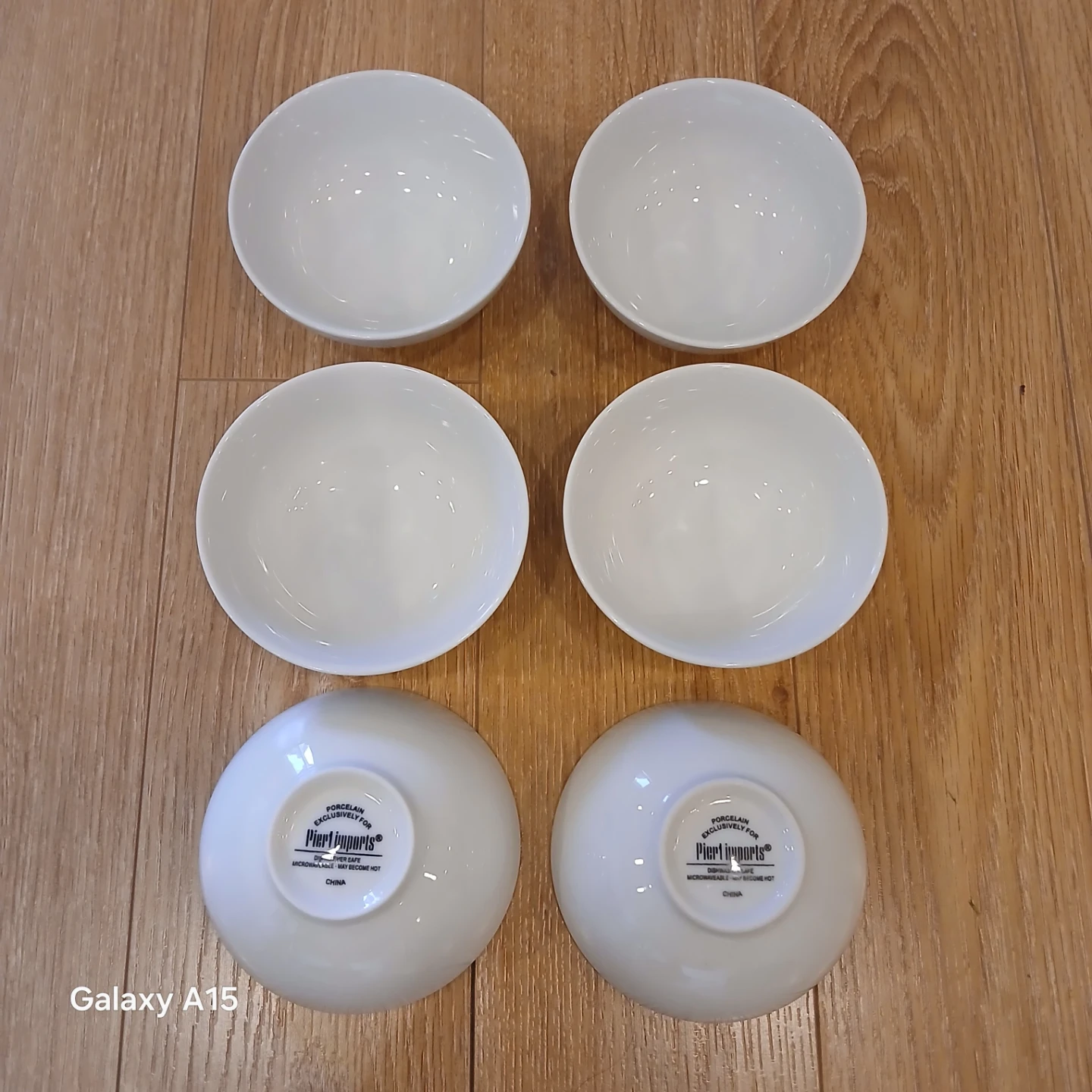 Moving sales - Set of 6 White Porcelain Bowls