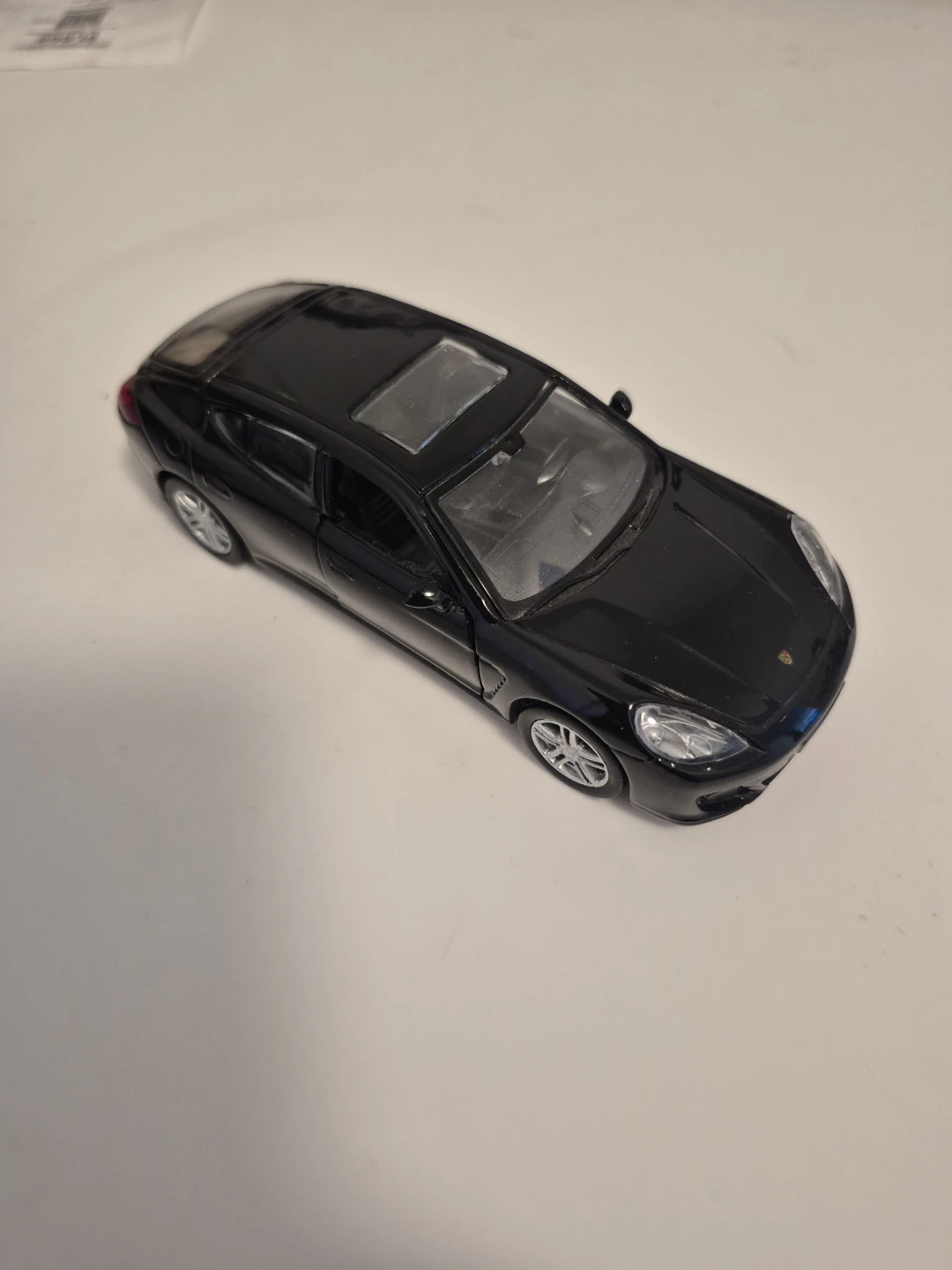 Porsche Panamera black diecast toy car