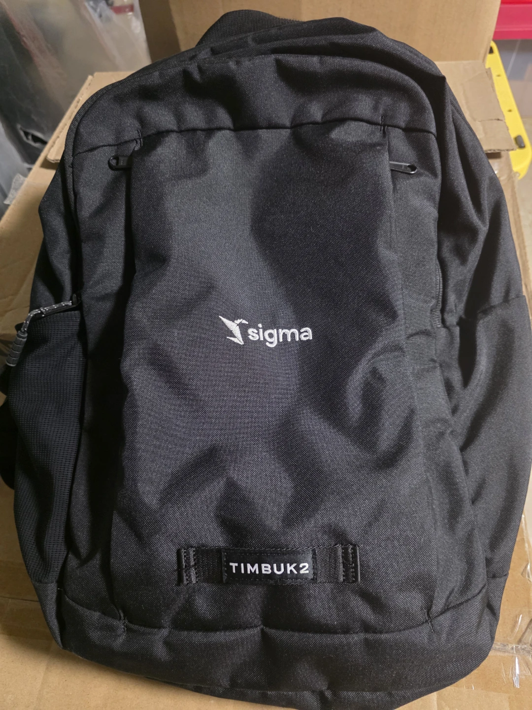 Timbuk2 Parkside Laptop Backpack Eco Black Company Logo Sigma