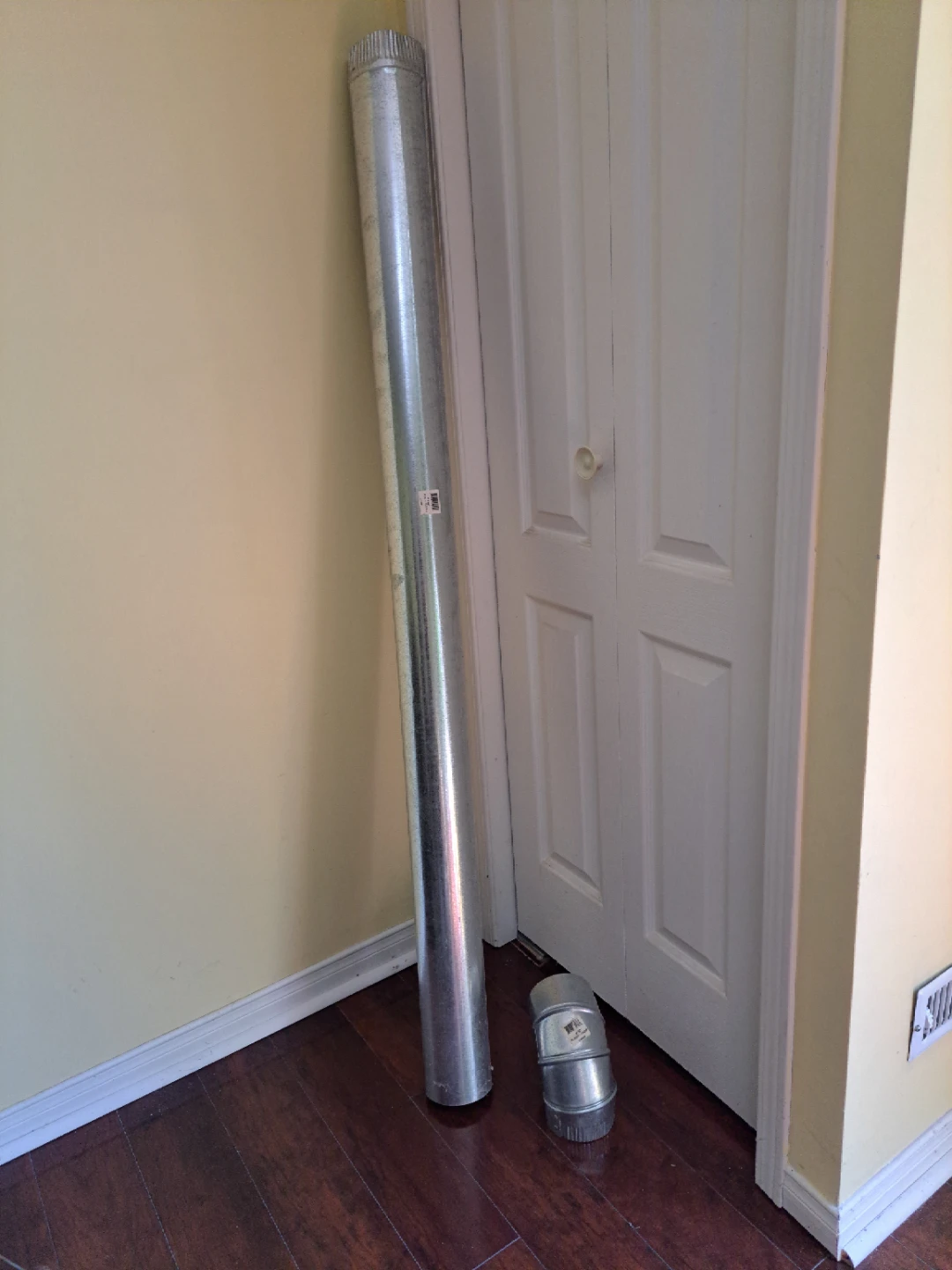 Galvanized Metal Dryer Vent Pipe & Elbow