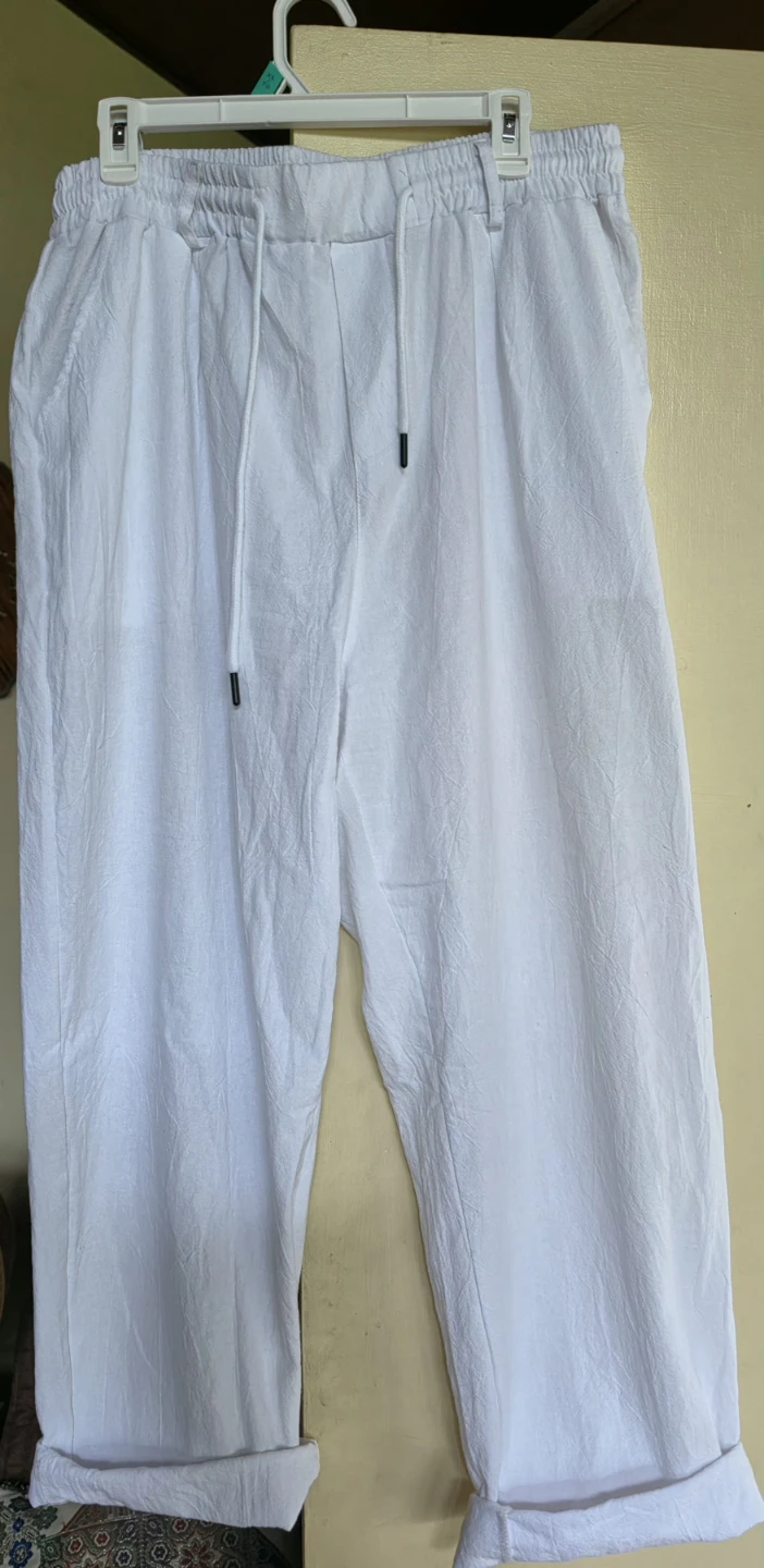 Cotton White Summer Pants