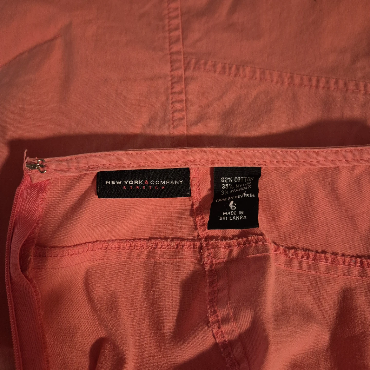 New York & Company Women's Stretch Skirt Size 6 Coral - photo 2