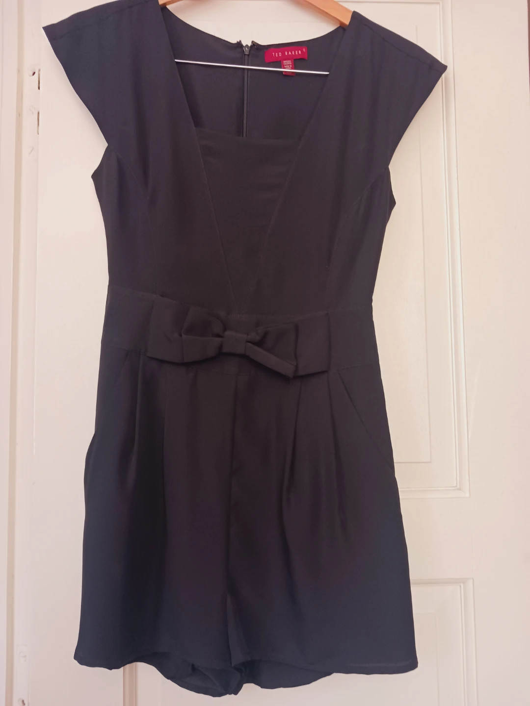 TED BAKER LONDON  Black Bow Detail Romper. Size 0.