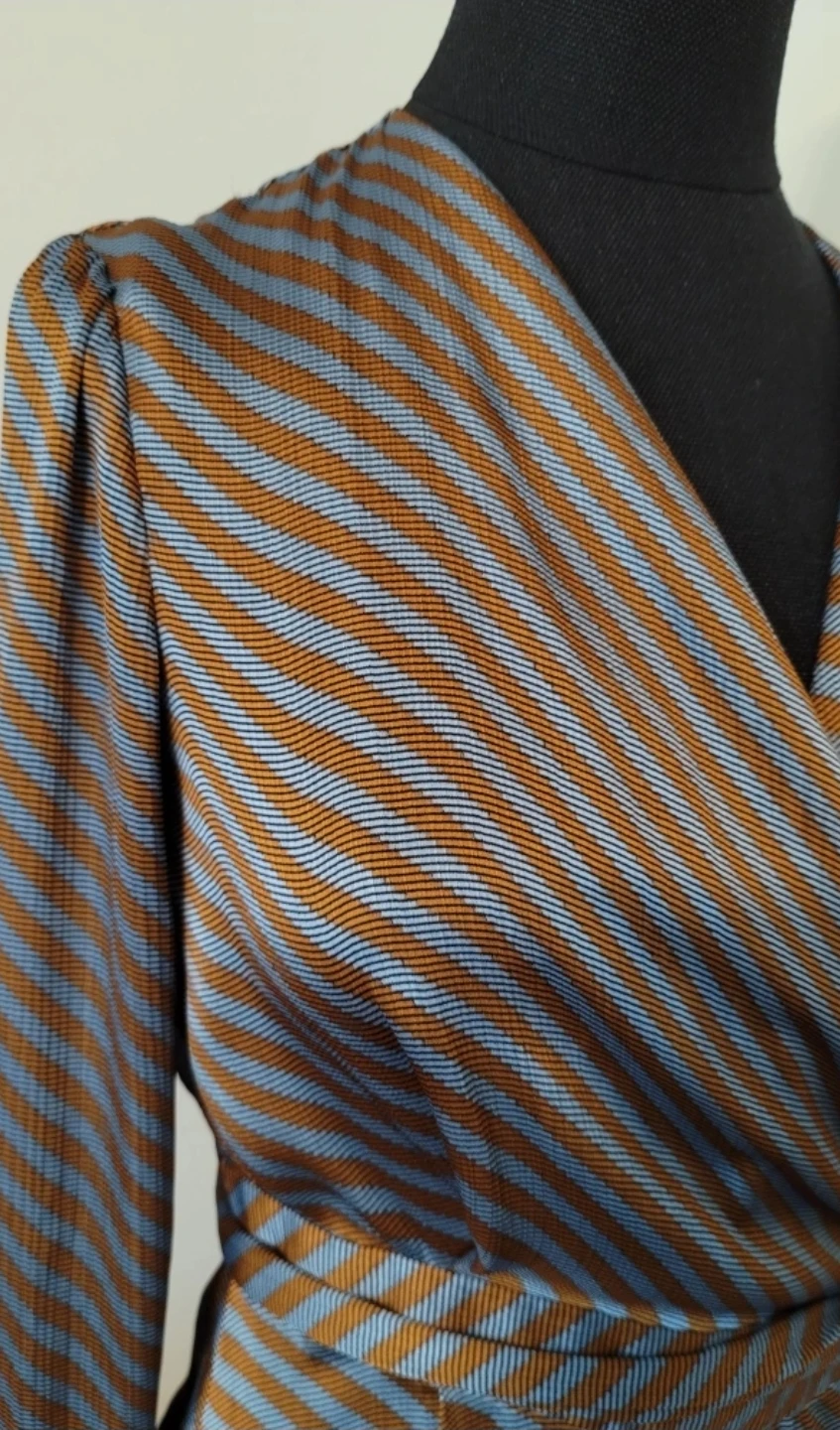 L.K.Bennett London Striped Wrap Dress