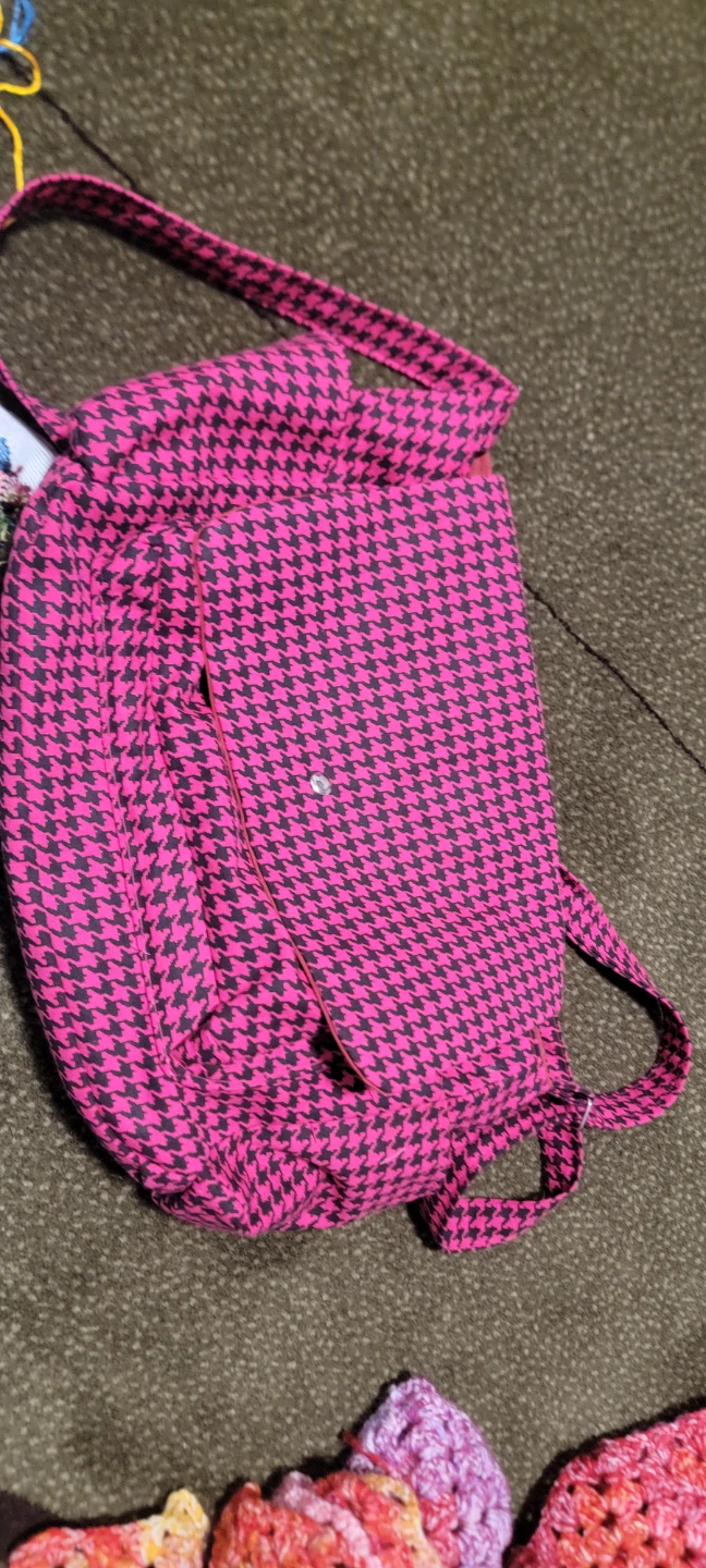 Pink Houndstooth Shoulder Bag - photo 4