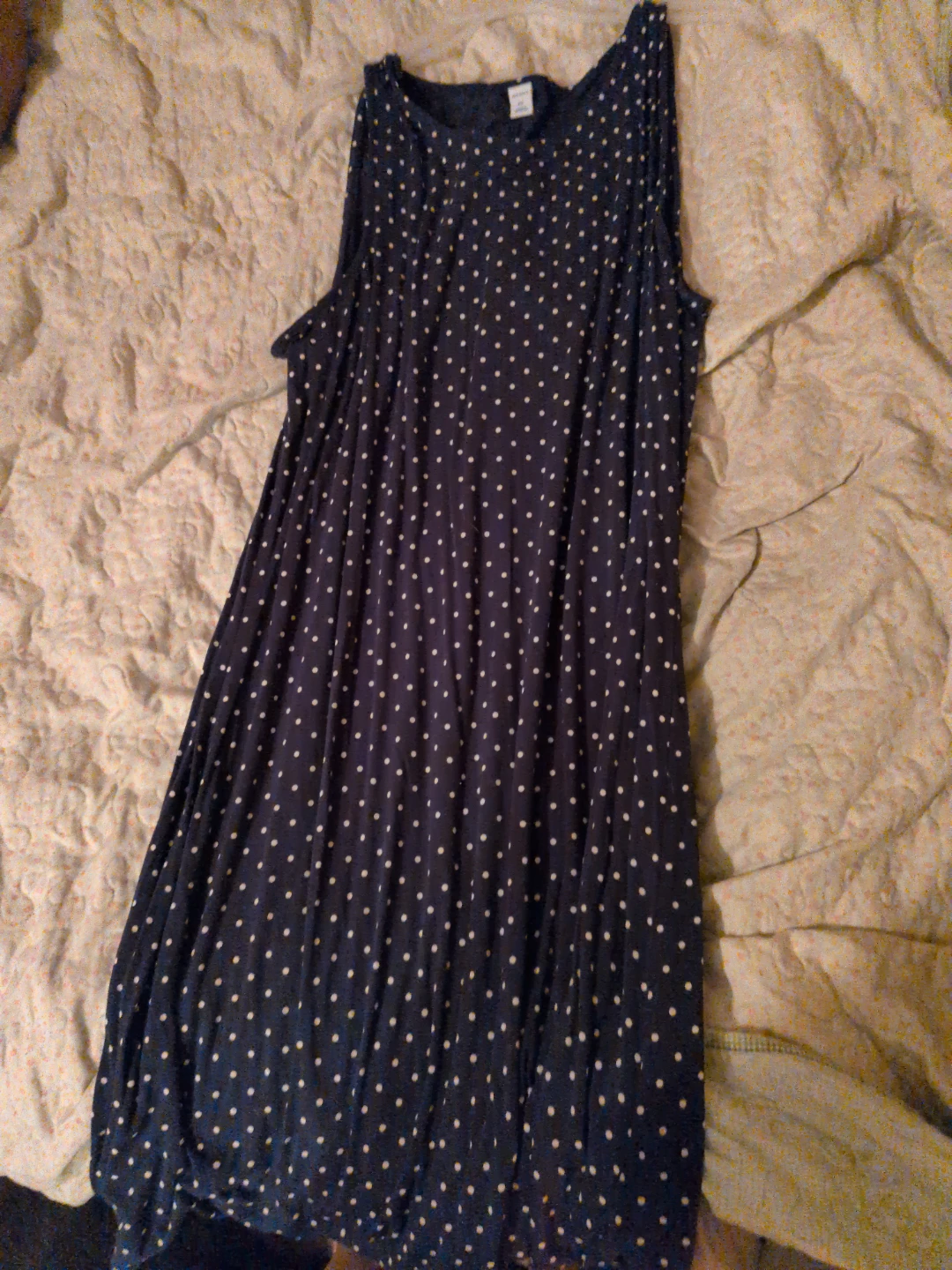 Navy Polka Dot Tank Dress Old Navy XXL