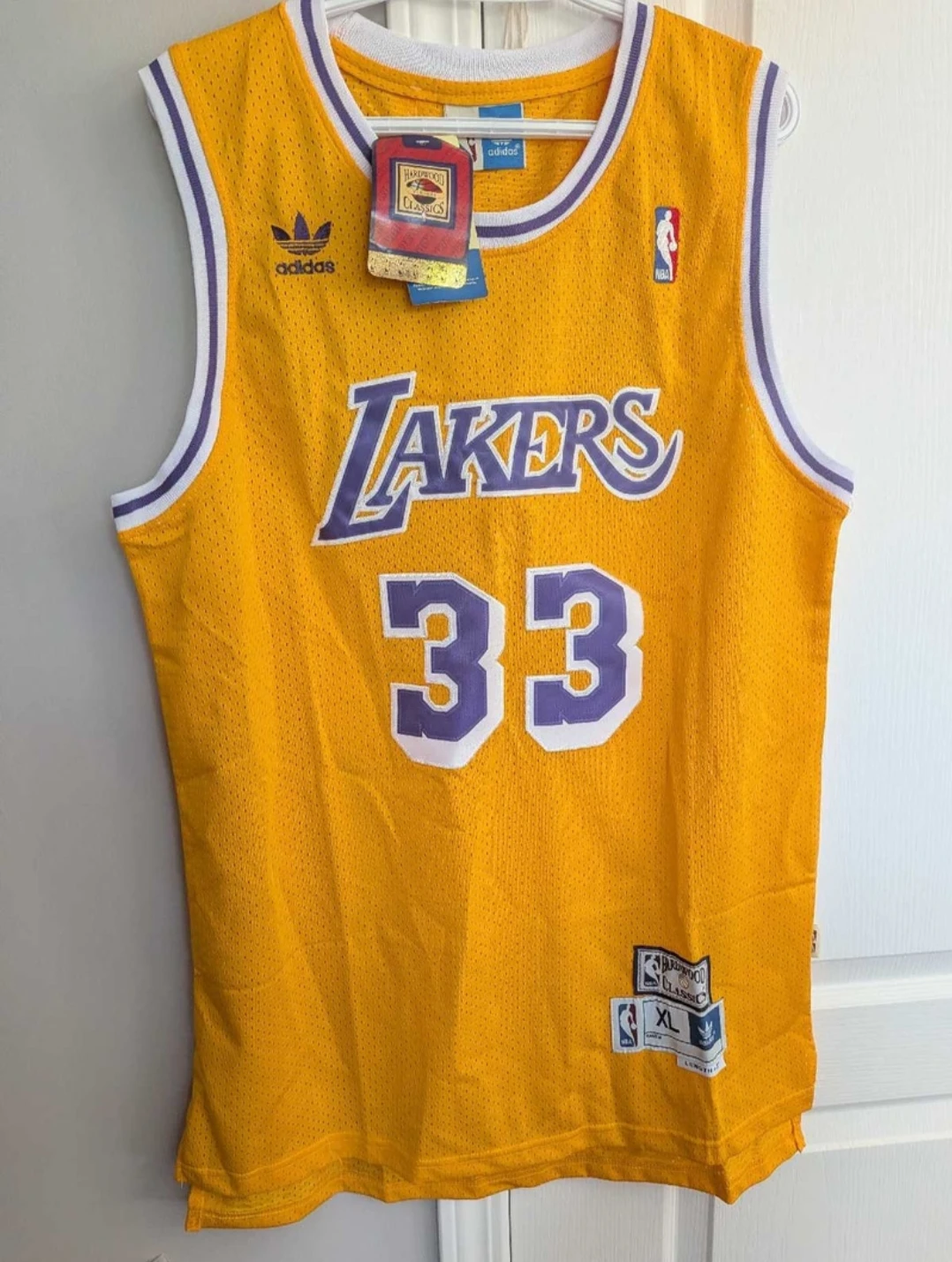 Adidas NBA Classics Kareem Abdul-Jabbar Lakers Jersey XL