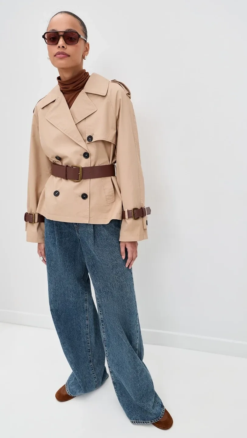 AVEC LES FILLES Beige Trench Coat - photo 2