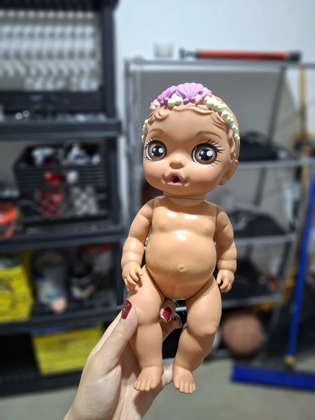 Baby Doll with Seashell Headband