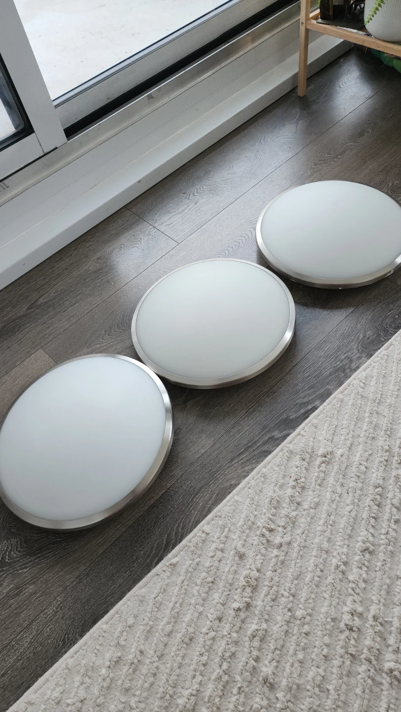 Set of 3 Matching Flush Mount Ceiling Lights