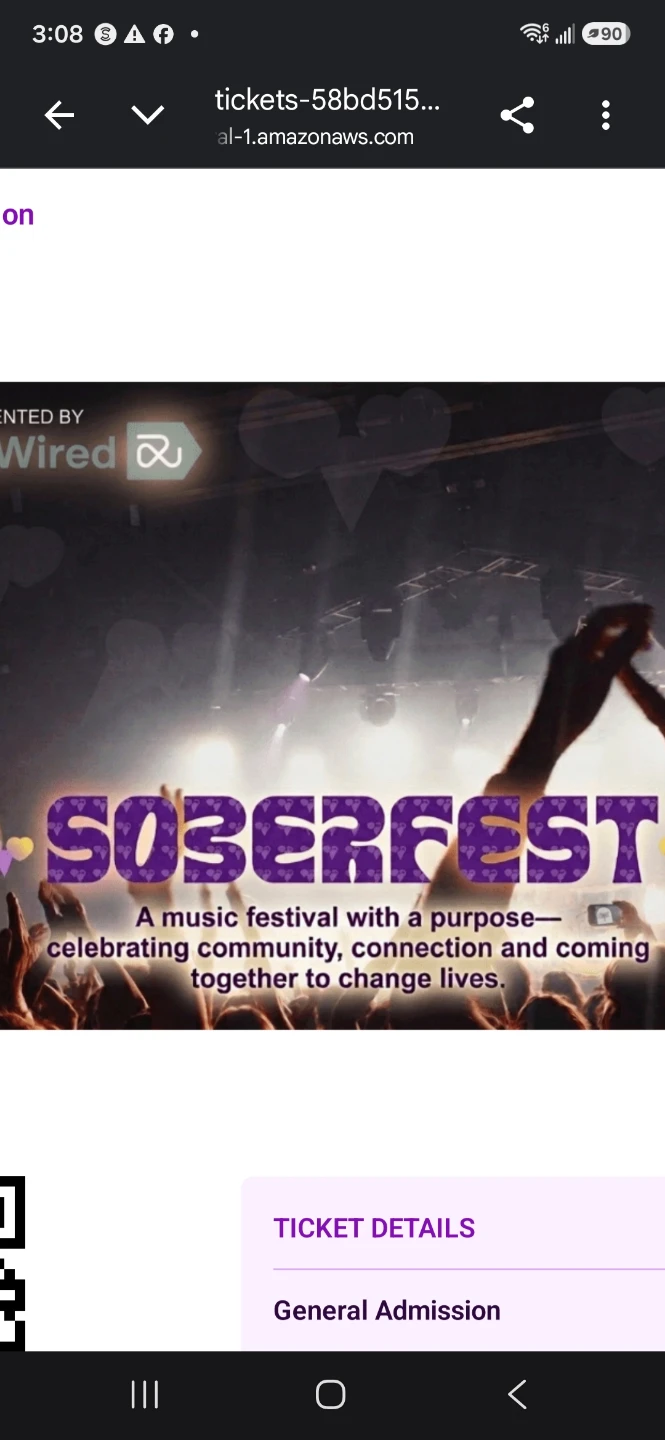 2 tickets to Soberfest