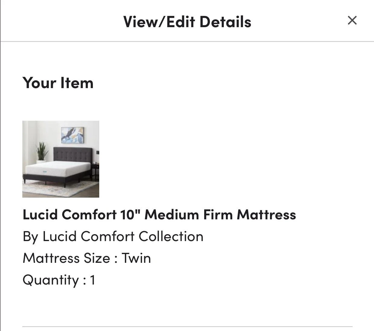2x Zinus Twin XL Metal Platform Beds + Lucid 10" Mattresses