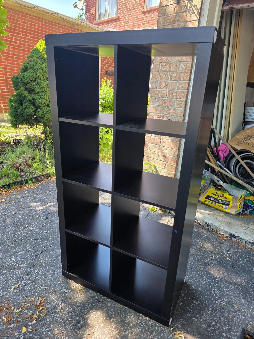 Black 8-Cube Storage Shelf - photo 4