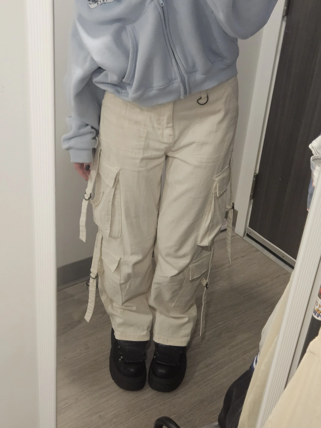 White Cargo Pants