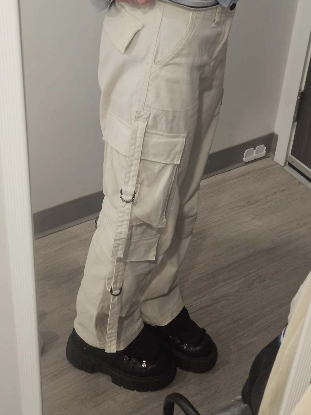 White Cargo Pants - photo 2