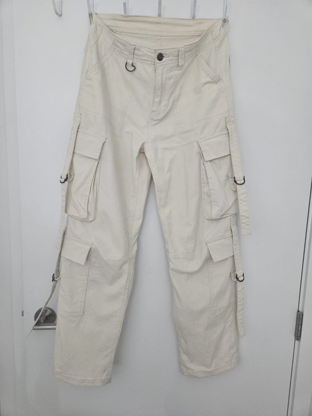 White Cargo Pants - photo 3