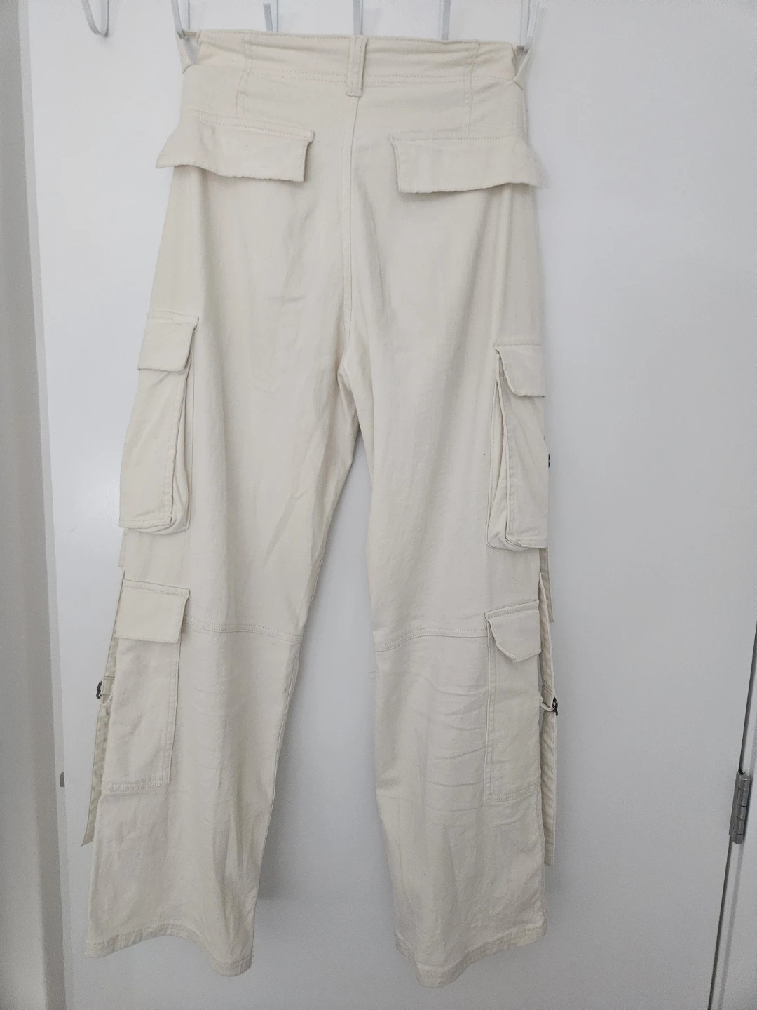 White Cargo Pants - photo 4