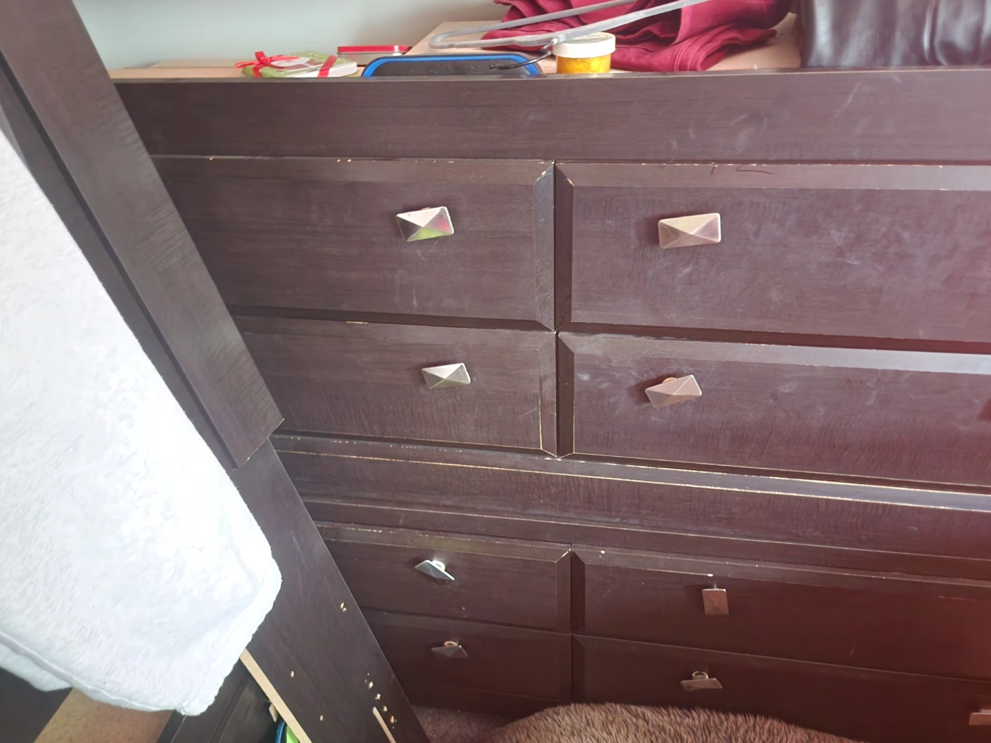 Dark Brown Dresser and Headboard Set - photo 2